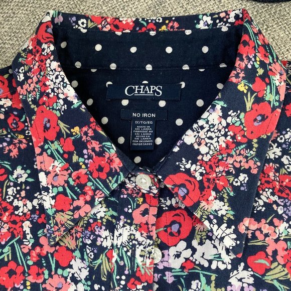 Chaps No Iron Blouse - 3/4th Sleeve - Picture 2 of 5